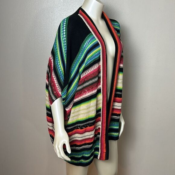 Ralph Lauren Lauren Ralph Lauren Stripe Cardigan sweater colorful small medium - Picture 3 of 8